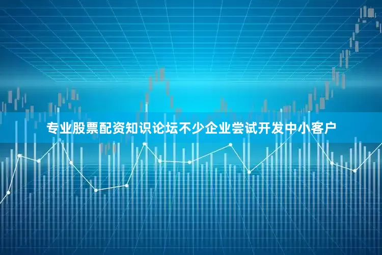 专业股票配资知识论坛不少企业尝试开发中小客户