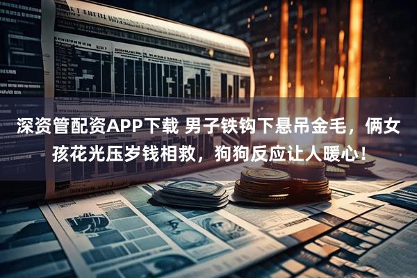深资管配资APP下载 男子铁钩下悬吊金毛，俩女孩花光压岁钱相救，狗狗反应让人暖心！
